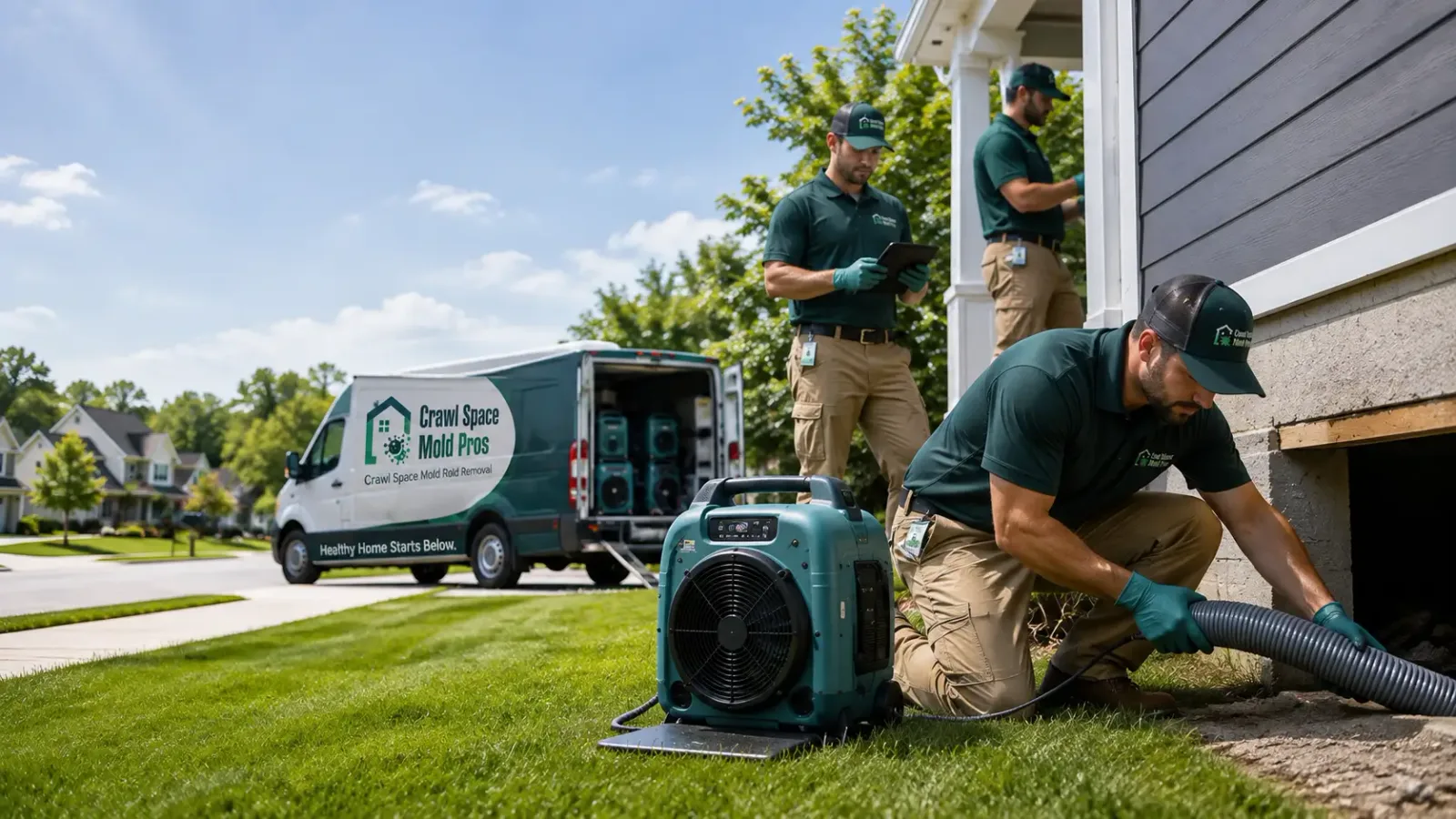 Crawl Space Mold Removal in Earlham, IA